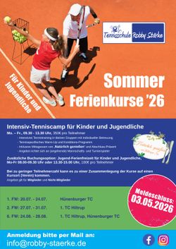 intensiv Jugendferiencamp